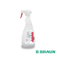 Spray détergent B.Braun désinfectant de surface prêt à l'emploi à faible concentration d'alcool (17%).