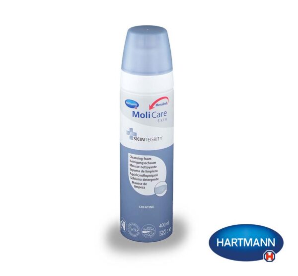 La mousse nettoyante Hartmann est adaptée pour une toilette intime rapide en cas d'incontinence.