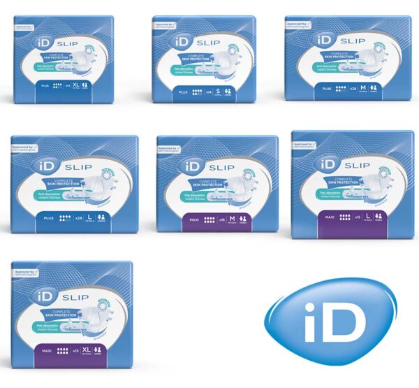 ID ontex propose une gamme expert slip plus et maxi selon les besoins de chacun en terme d'incontinence. Nos produits vont de 6 à 8 gouttes du S jusqu'au XL.