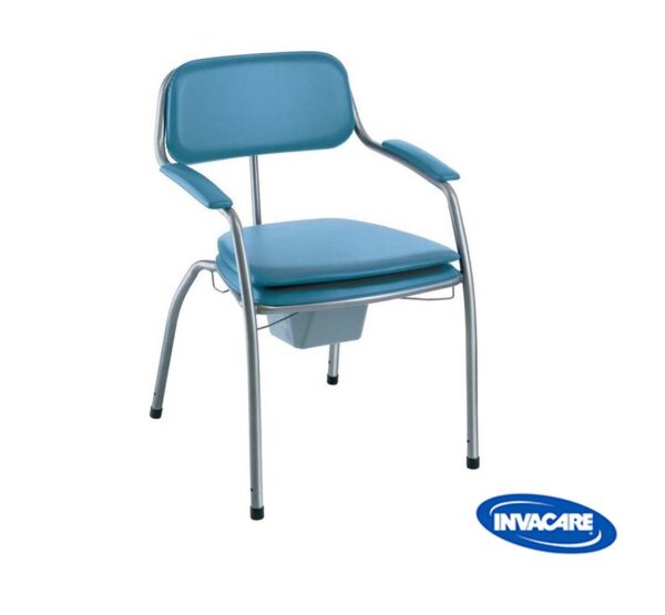 Chaise garde robe Omega ajustable avec un seau de contenance 5L facile à enlever et à remettre.