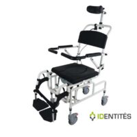 Fauteuil de douche formentera qui se bascule pour une position relax et confortable.